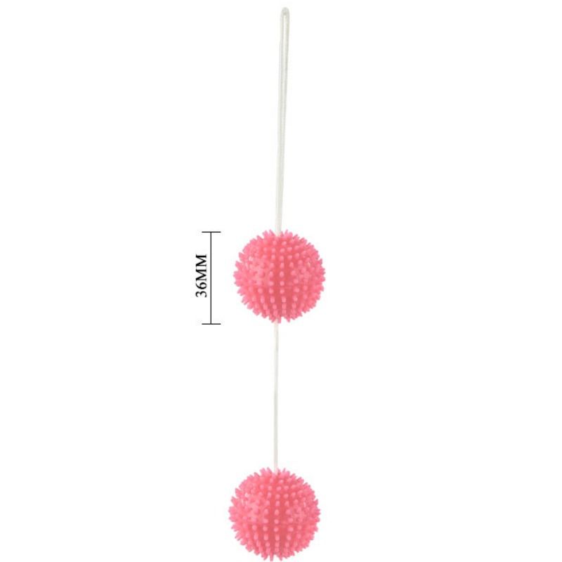 Baile Stimulating Sfere Allenamento Pavimento Pelvico Rosa 3.6cm - immagine 3