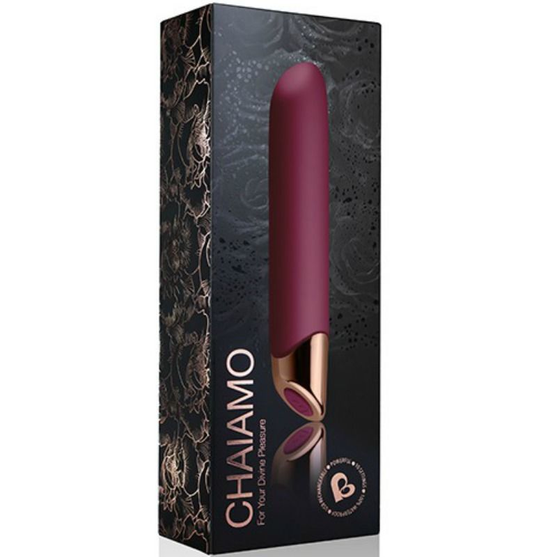 Rocks-Off Chaiamo Vibratore Premium in Silicone Bordeaux - immagine 3