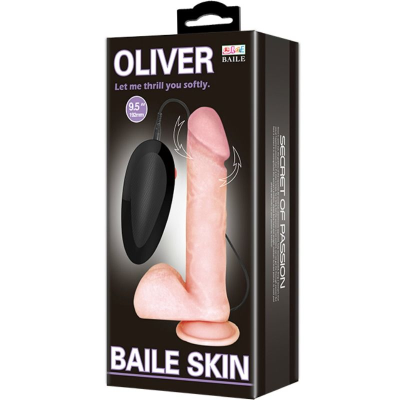 Baile Oliver Vibratore Realistico con Rotazione e Telecomando - immagine 3