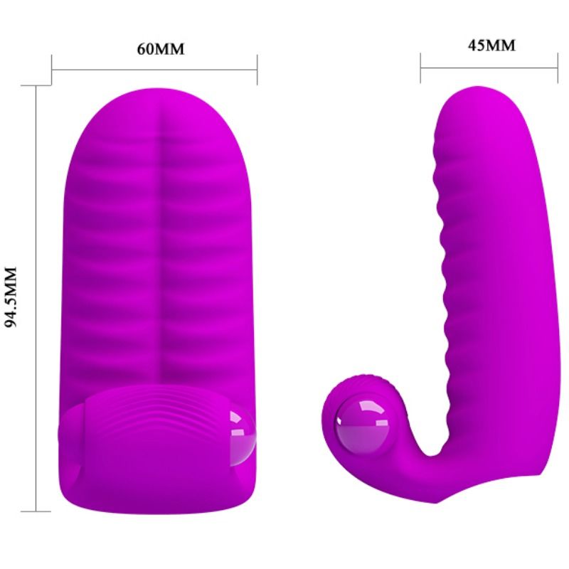Pretty Love Abbott Stimolatore da Dito in Silicone Lilla - immagine 3