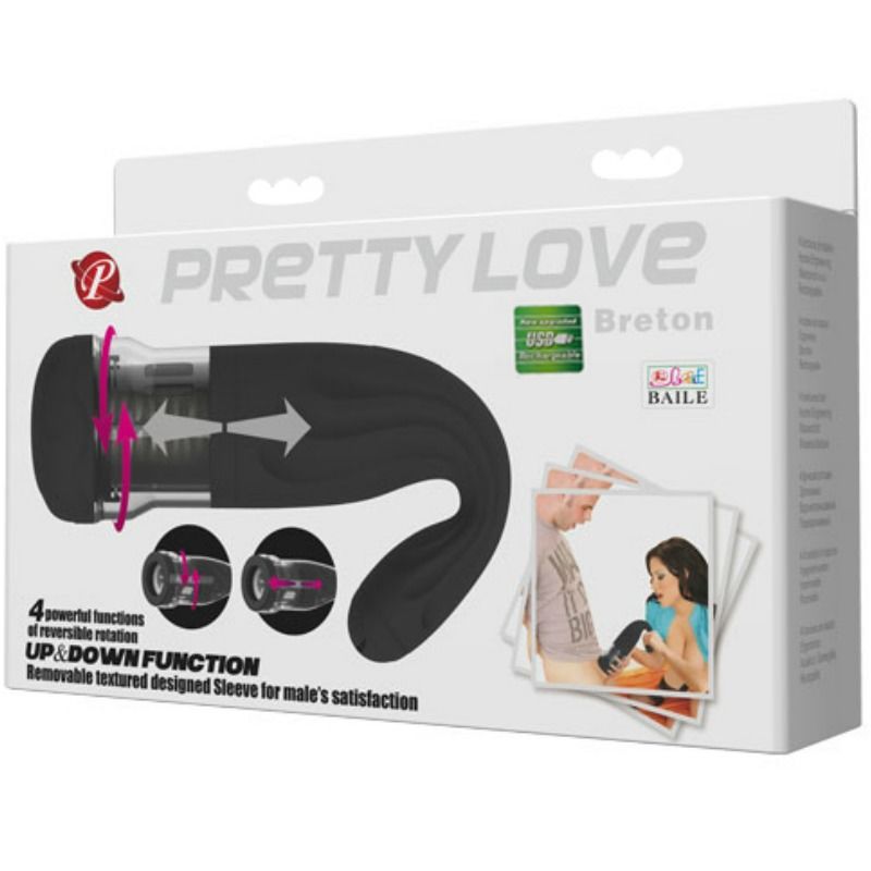 Masturbatore Maschile Vibrante Pretty Love in Silicone
