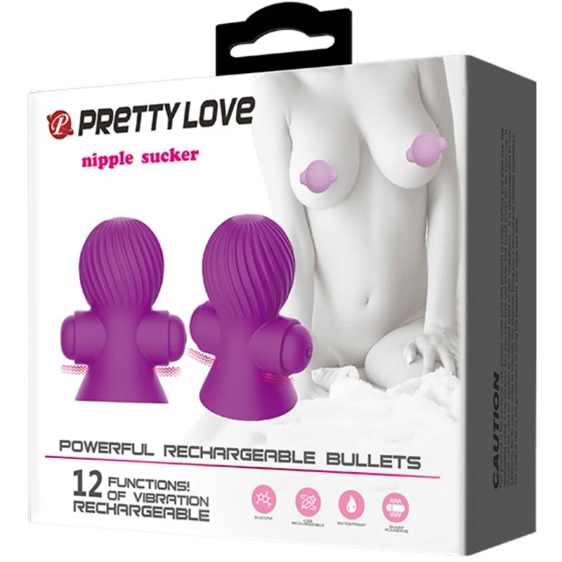 Pretty Love Stimolatore Capezzolo 12 Vibrazioni in Silicone - immagine 8