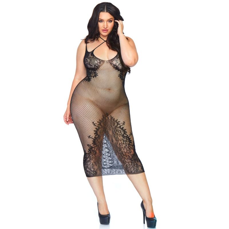 Leg Avenue - Abito Con Scollo A V E Doppio Spalino 1X-2X