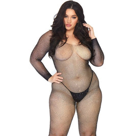 Leg Avenue - Calza Corta In Rete Cristallizzata 1X-2X