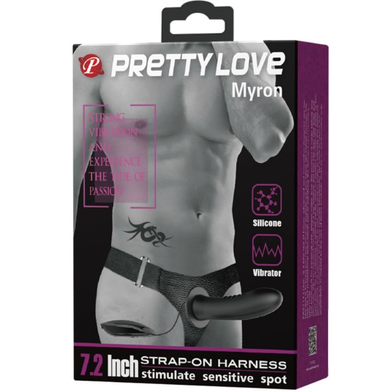 Harness Collection Myron Strap-On Vibrante con Dildo Cavo - immagine 6
