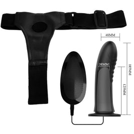 Harness Collection Myron Strap-On Vibrante con Dildo Cavo - immagine 8
