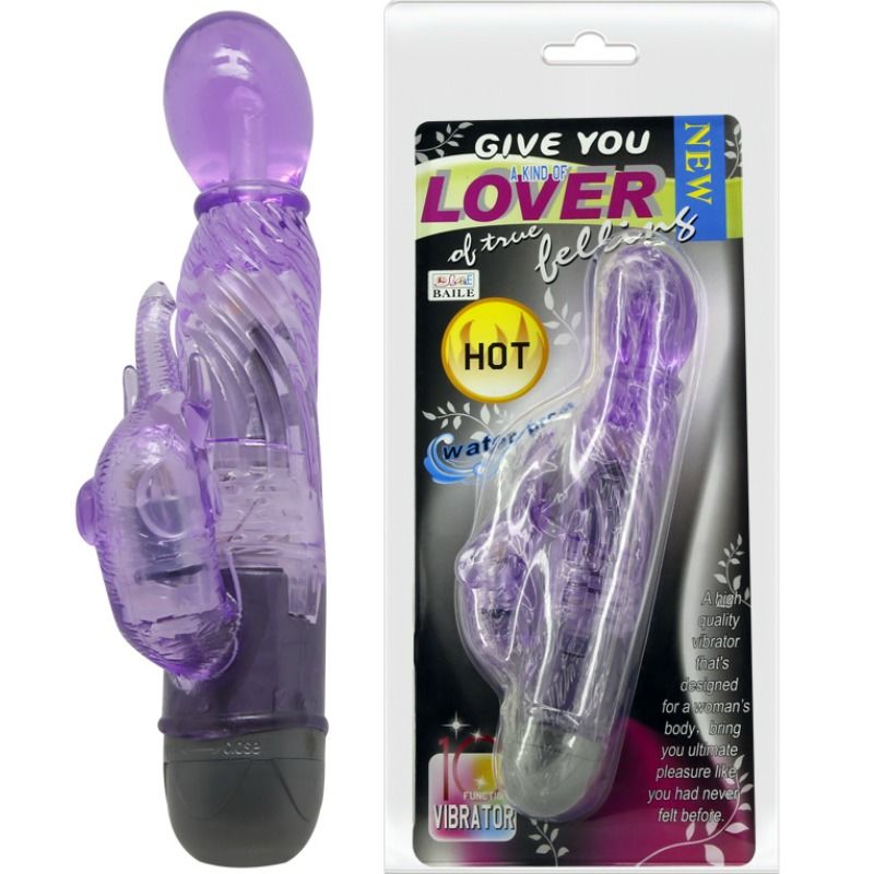 Baile Stimolatore Rabbit Lilla con 10 Modalità Vibranti - immagine 2