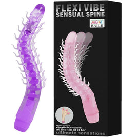 Baile - Flexi Vibe Sensual Spine Dildo Vibrante Pieghevole Lilla 23,5 Cm