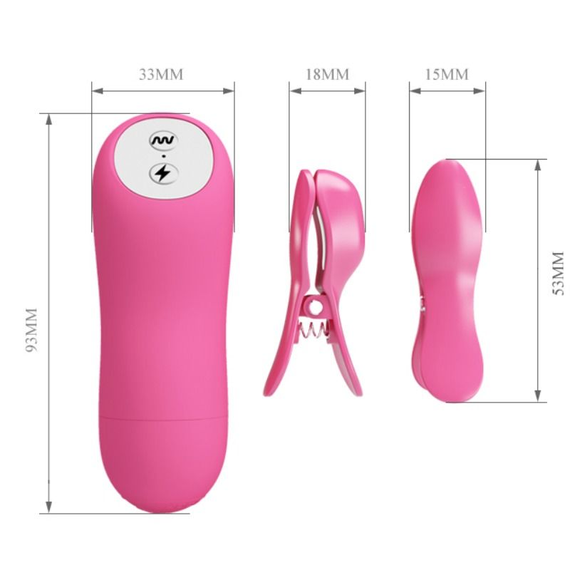Baile - Pizze Romantiche Con Vibrazione Ed Elettroshock Fucsia