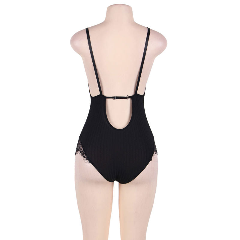 Subblima - Queen Plus Teddy Con Trasparenti E Frange Nere