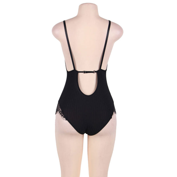 Subblima - Queen Plus Teddy Con Trasparenti E Frange Nere