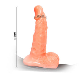 Baile - Imbracatura Con Pene Realistico E Mutandine Regolabili Ultra Passionali 15,5 Cm