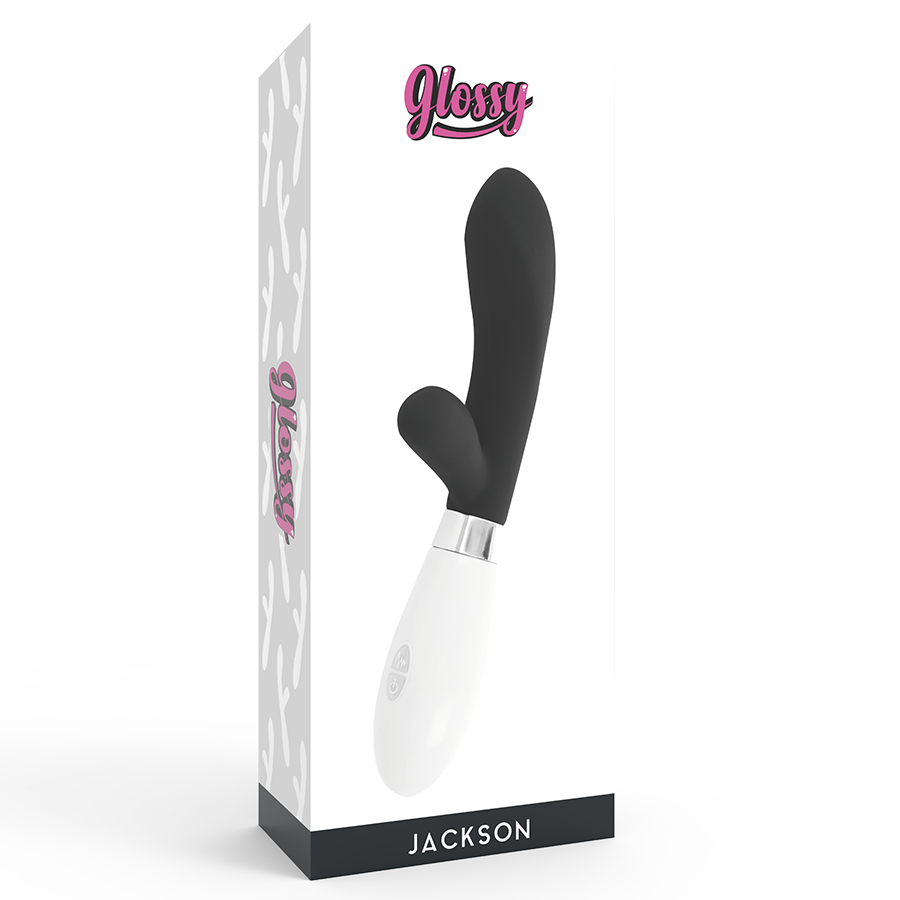 Glossy Jackson Rabbit Nero in Silicone Premium Body-Safe - immagine 7