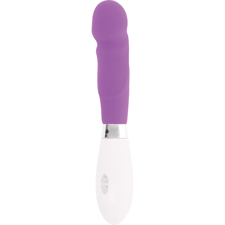 Glossy Paul Vibratore Punto G in Silicone Viola Premium - immagine 3