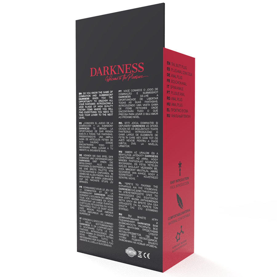 Darkness - Plug Anale 28 Cm Silicone Nero