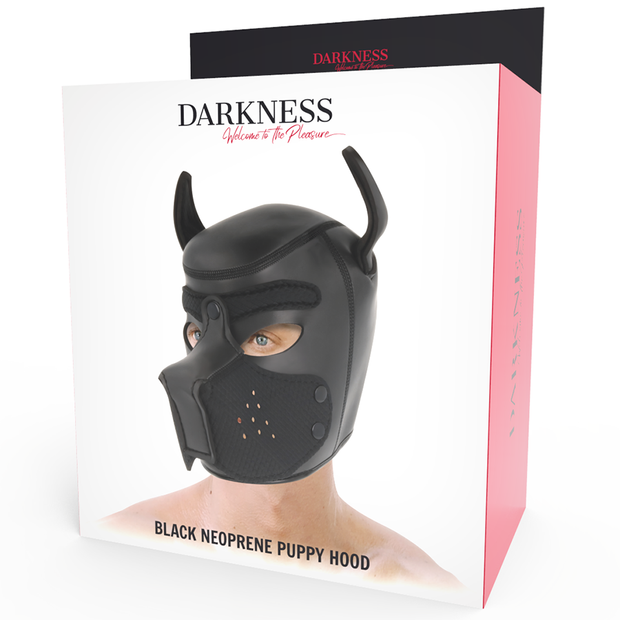 Darkness - Maschera In Neoprene Per Cani Con Musello Rimovibile M