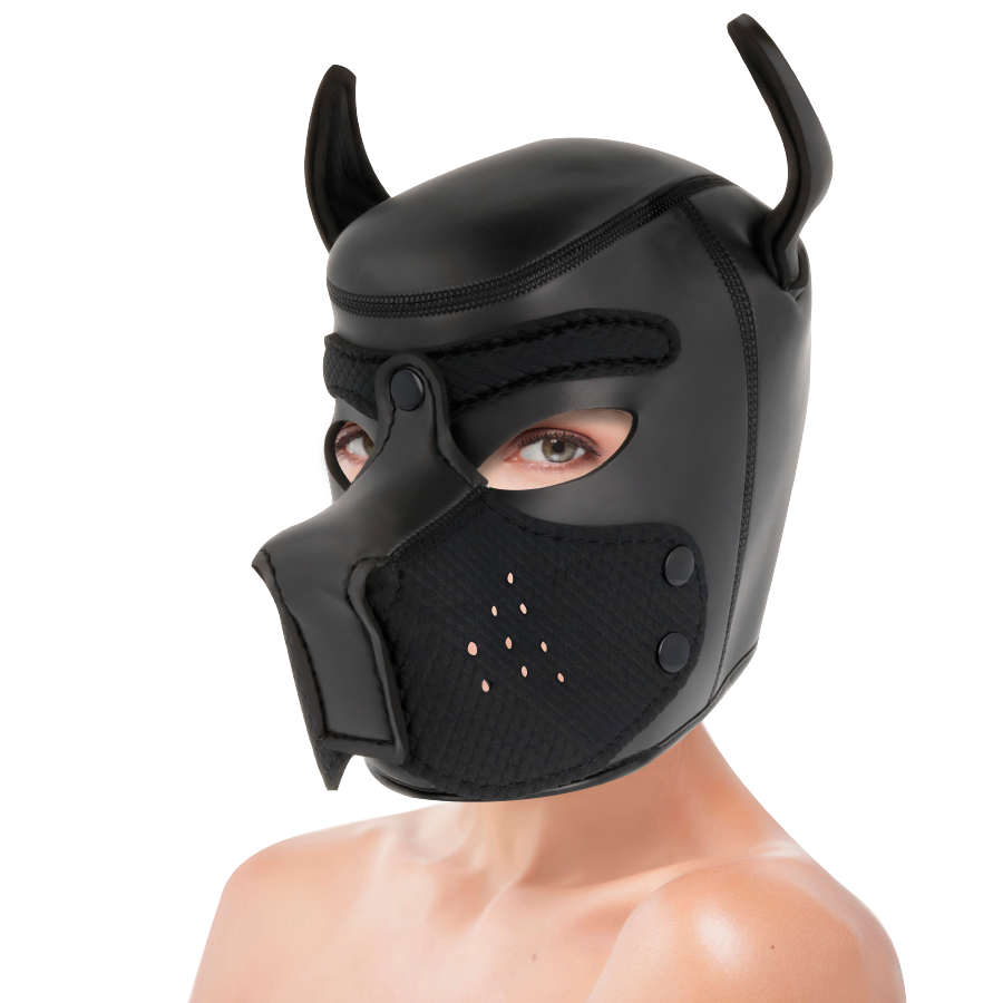 Darkness - Maschera In Neoprene Per Cani Con Musello Rimovibile M