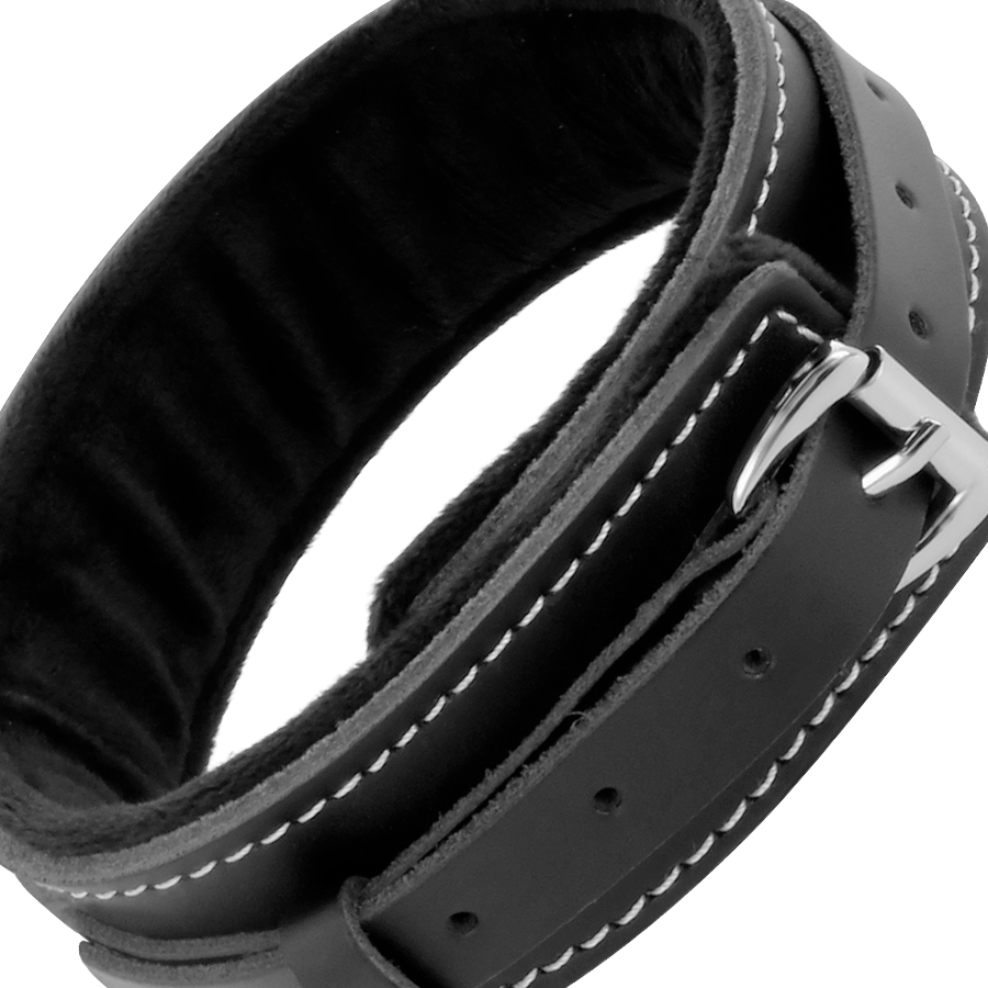 Darkness - Collana In Pelle Di Alta Qualità Con Guinzaglio