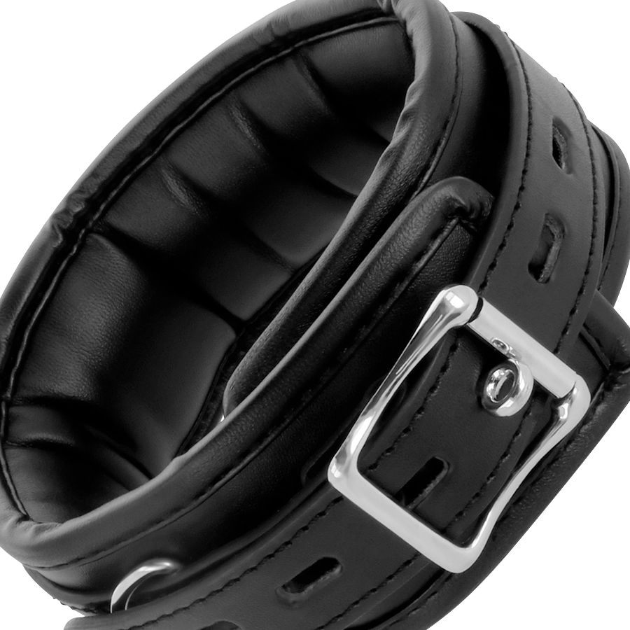 Darkness - Collana In Morbida Pelle Con Catena