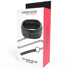 Darkness - Collana Nera Con Catena