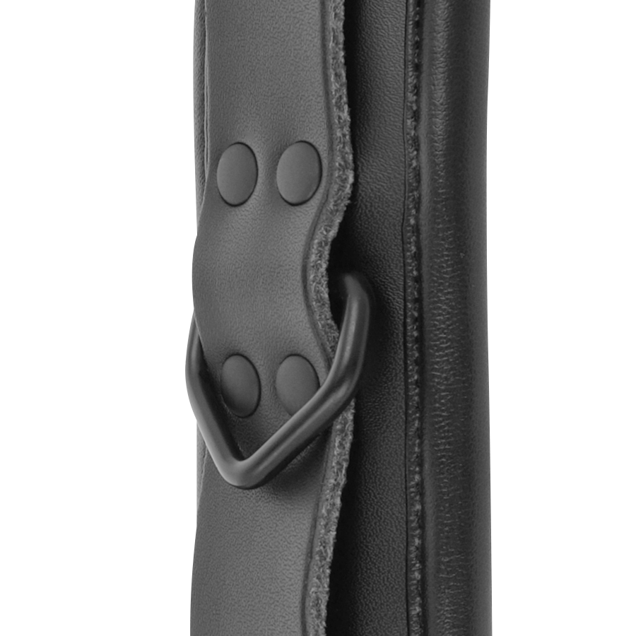 Darkness - Manette Alla Caviglia Regolabili In Pelle Nera