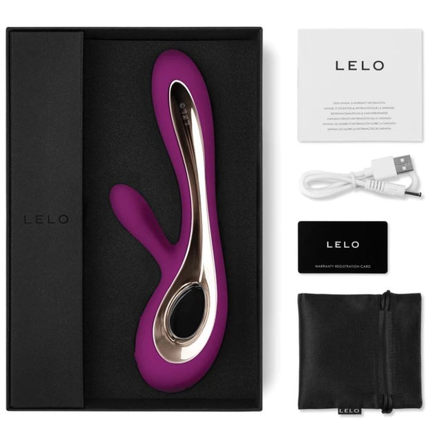 LELO Soraya 2 Rabbit Deep Rose Stimolatore Doppio Premium - immagine 2