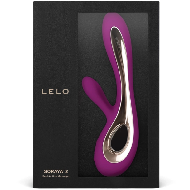 LELO Soraya 2 Rabbit Deep Rose Stimolatore Doppio Premium - immagine 3