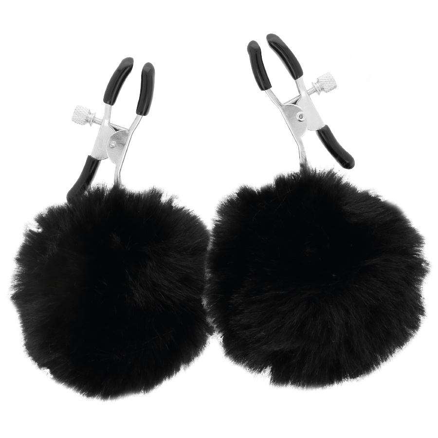 Darkness - Morsetti Per Capezzoli Con Pom Pom 1