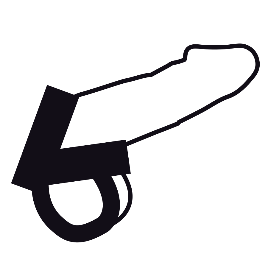 Darkness - Anello Di Pelle Per Pene E Testicoli