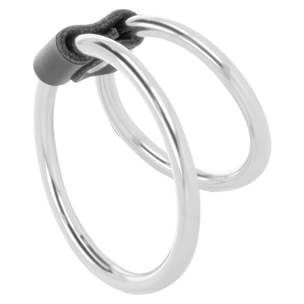 Darkness - Doppio Anello In Metallo Per Il Pene