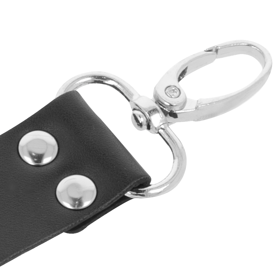 Oscurità - Manette In Cuoio Per Piedi E Mani Nere