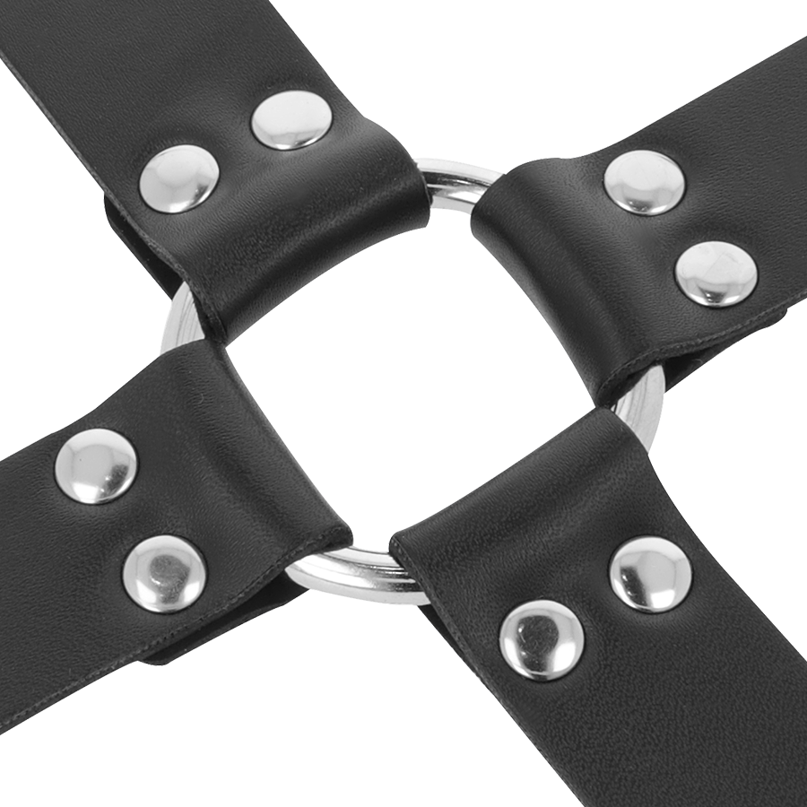 Oscurità - Manette In Cuoio Per Piedi E Mani Nere