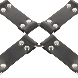 Oscurità - Manette In Cuoio Per Piedi E Mani Nere