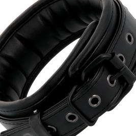 Oscurità - Manette E Collare In Pelle Nera