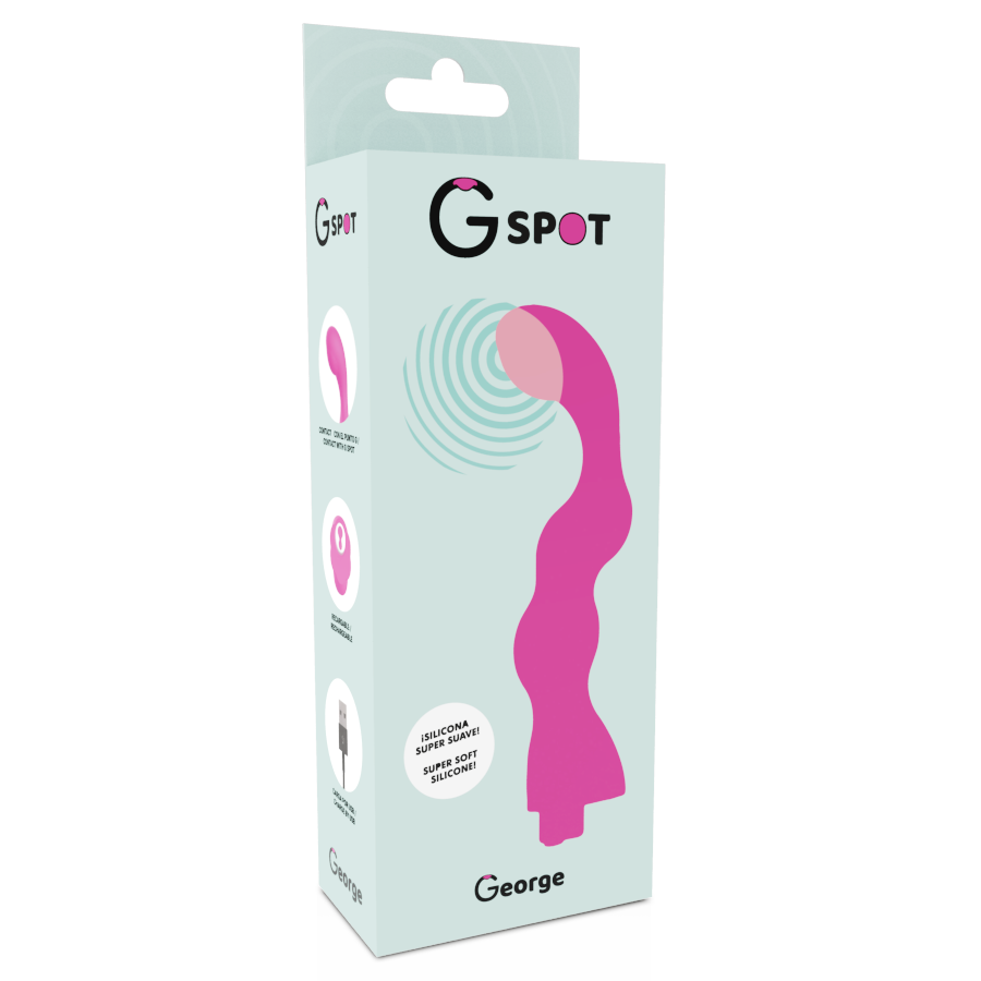 G-Spot George Vibratore in Silicone Rosa Premium Body-Safe - immagine 5