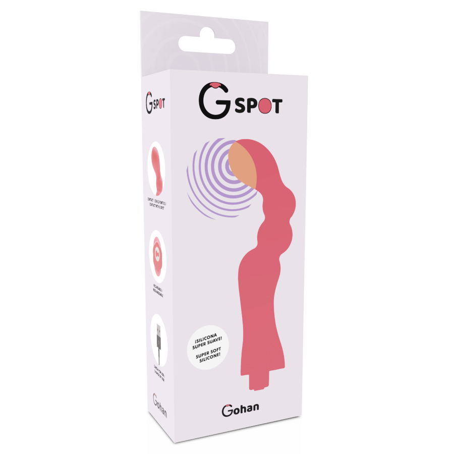 G-Spot Gohan Vibratore Punto G Ergonomico in Rosa Chiaro - immagine 5