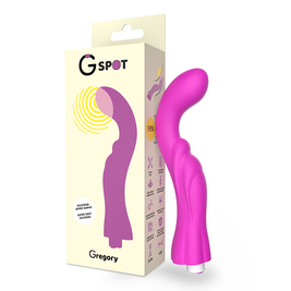 Vibratore Punto G Gregory in Silicone Viola - Design Ergonomico
