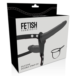 Imbracatura Sottomessa Fetish - Doppia Penetrazione Nera