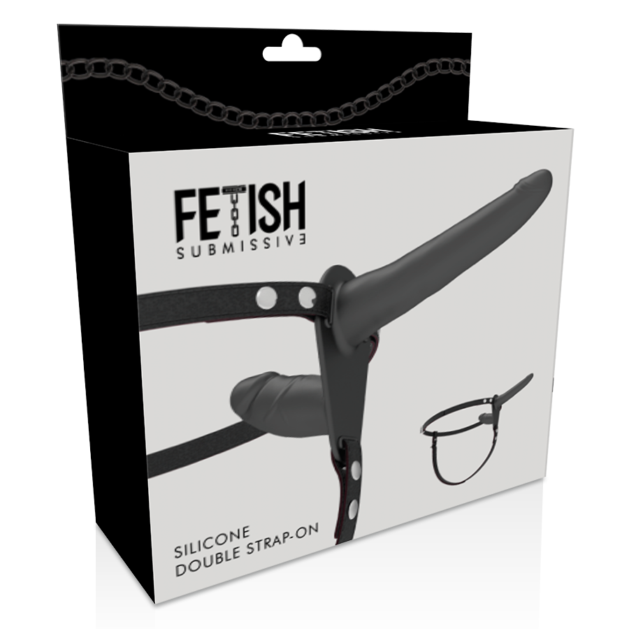 Imbracatura Sottomessa Fetish - Doppia Penetrazione Nera