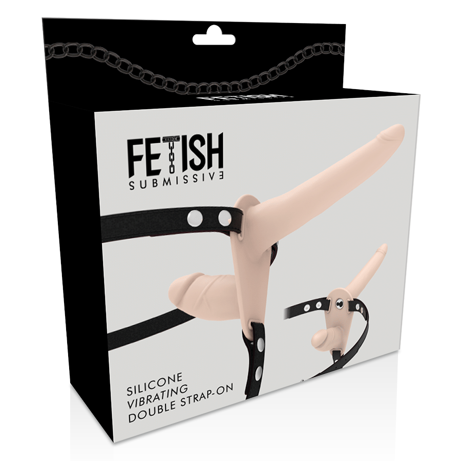 Imbracatura Sottomessa Fetish - Vibratore A Doppia Penetrazione