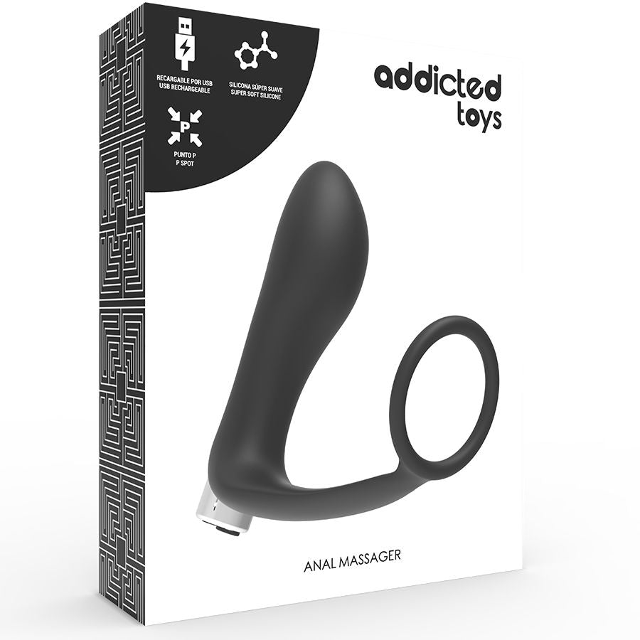 Addicted Toys - Vibratore Prostatico Ricaricabile Modello 1 - Nero