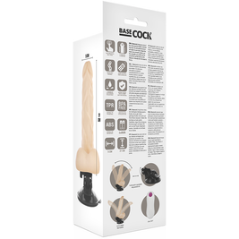 BASECOCK - VIBRATORE ARTICOLABILE TELECOMANDO NERO 21 CM -O- 5 CM