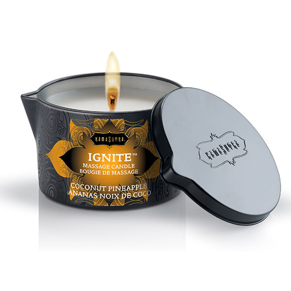 Kamasutra Candela Massaggio Cocco e Ananas 170gr Premium - immagine 2