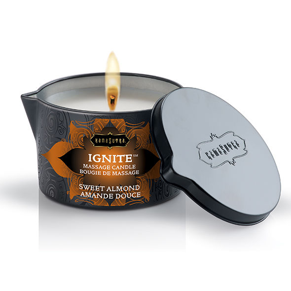 Kamasutra Candela da Massaggio Mandorla Mediterranea 170g Premium - immagine 2