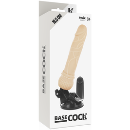 BASECOCK - VIBRATORE REALISTICO TELECOMANDO NERO 19.5 CM -O- 4 CM