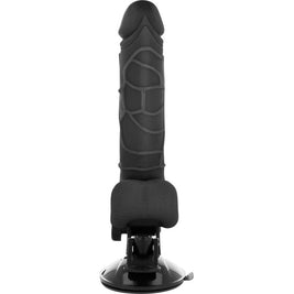 BASECOCK - VIBRATORE REALISTICO TELECOMANDO NERO 18.5 CM -O- 4CM