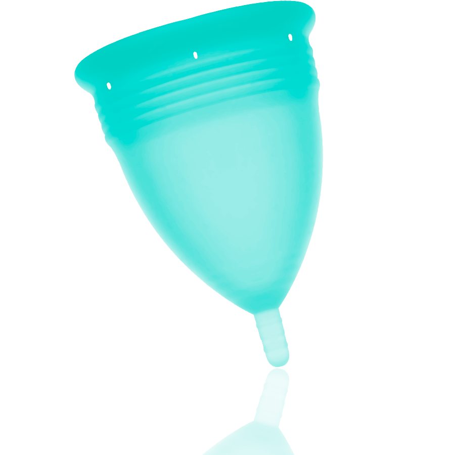 Stercup - Coppa Mestruale In Silicone Fda Acquamarina - Taglia S