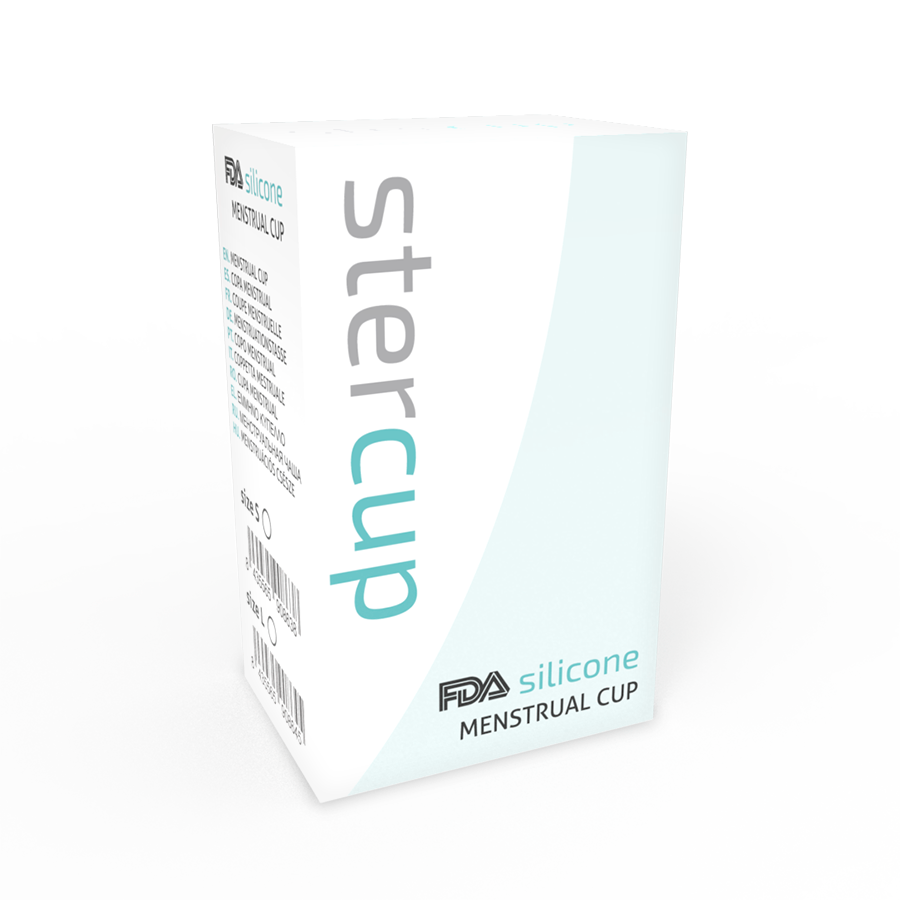 Stercup - Coppa Mestruale In Silicone Fda Acquamarina - Taglia S