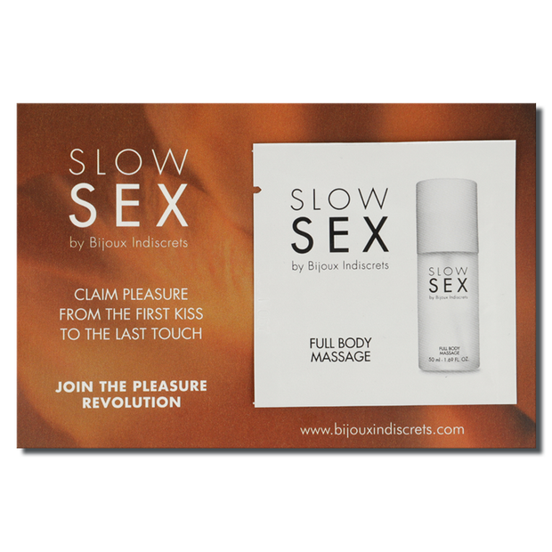 Bijoux Indiscrets Slow Sex Gel Massaggio Corpo Completo 2ml