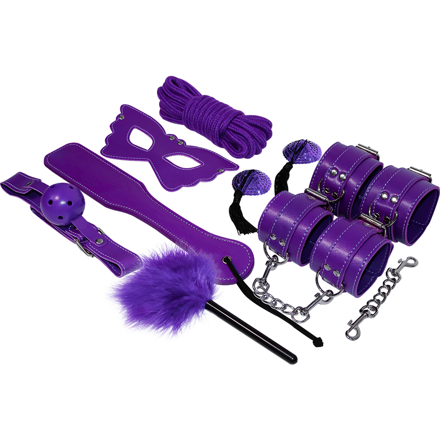 Set Esplorazione Intima EXPERIENCE in Pelle Premium Viola